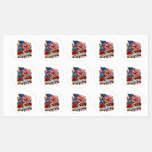 アメリカ独立250周年記念 ラベル (シート)