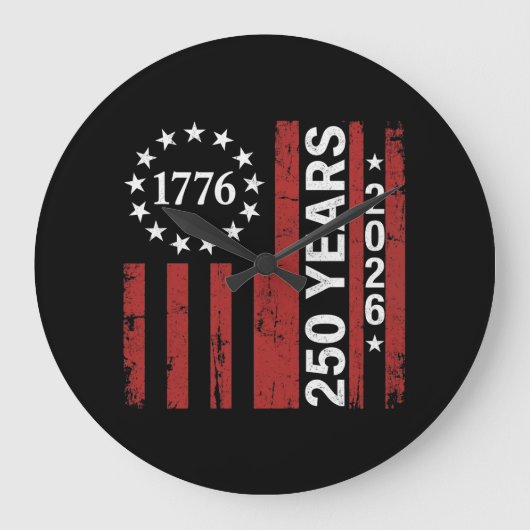 アメリカ独立250周年記念 ラージ壁時計 (正面)