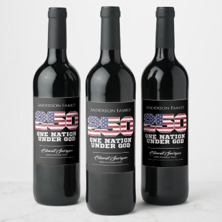アメリカ独立250周年記念 ワインラベル