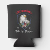 アメリカ独立250周年記念 愛国的なWe the People 缶クーラー (裏面)