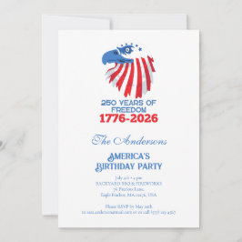 アメリカ独立250周年記念 招待状