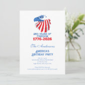 アメリカ独立250周年記念 招待状 (スタンド正面)