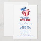 アメリカ独立250周年記念 招待状 (正面/裏面)