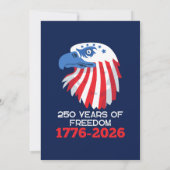 アメリカ独立250周年記念 招待状 (裏面)