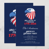 アメリカ独立250周年記念 招待状 (正面/裏面)