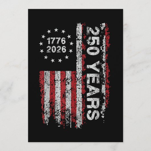 アメリカ独立250周年記念 招待状 (正面)