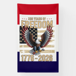 アメリカ独立250周年記念 横断幕