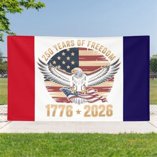 アメリカ独立250周年記念 横断幕 (外側)