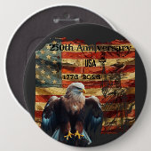 アメリカ独立250周年記念 缶バッジ (正面&裏面)