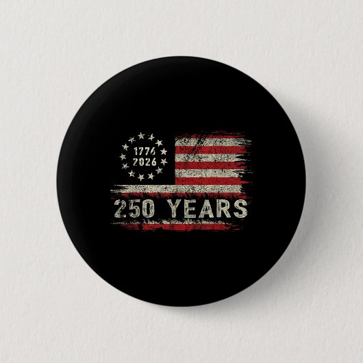 アメリカ独立250周年記念 缶バッジ (正面)