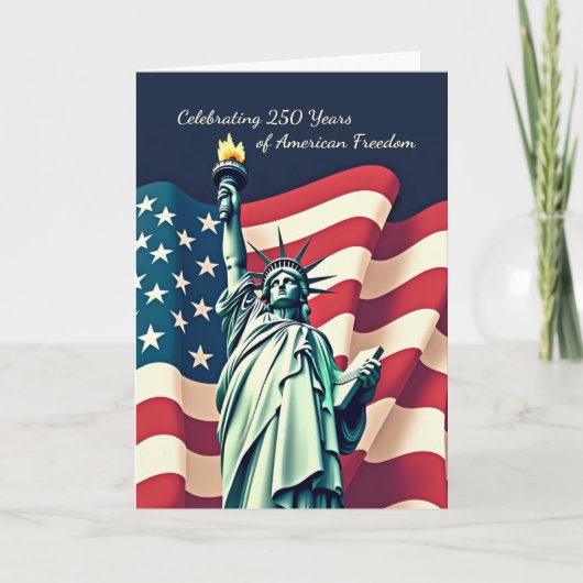 アメリカ独立250周年記念 自由の祝賀 カード (正面)