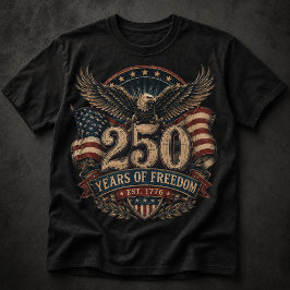 アメリカ独立250周年記念 1776年創設 | アメリカの250周年 Tシャツ