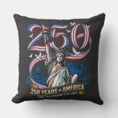 アメリカ独立250周年記念 1776年 2026年 クッション (正面)