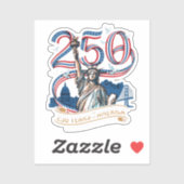 アメリカ独立250周年記念 1776年 2026年 シール (シート)