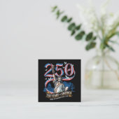 アメリカ独立250周年記念 1776年 2026年 スクエア名刺 (スタンド正面)