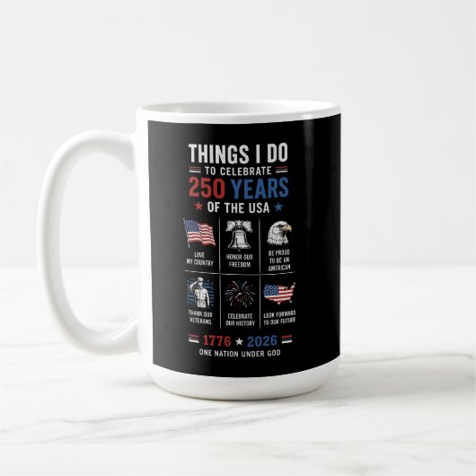 アメリカ独立250周年記念 1776 コーヒーマグカップ (左)