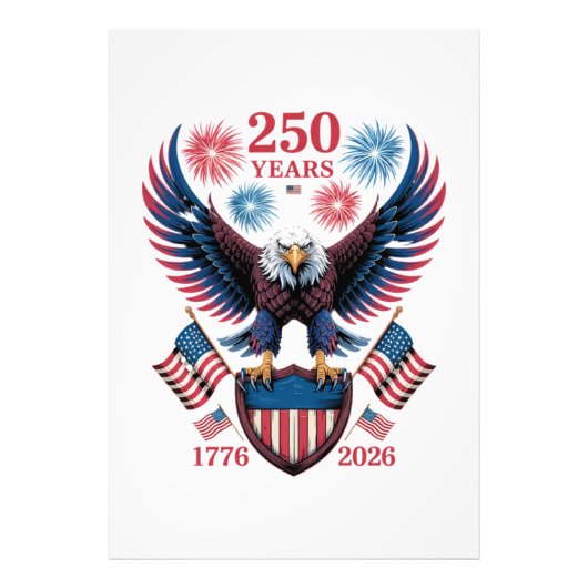 アメリカ独立250周年記念 1776 フォトプリント            (正面)
