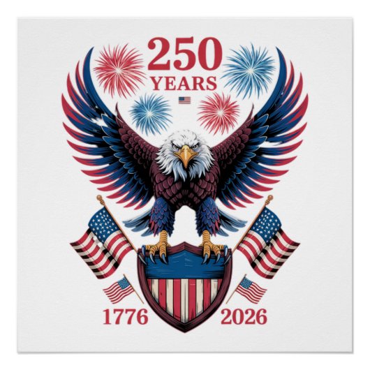 アメリカ独立250周年記念 1776 ポスター (正面)