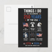 アメリカ独立250周年記念 1776 ポストカード (正面/裏面)
