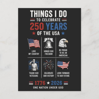 アメリカ独立250周年記念 1776 ポストカード