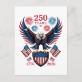 アメリカ独立250周年記念 1776 ポストカード (正面)