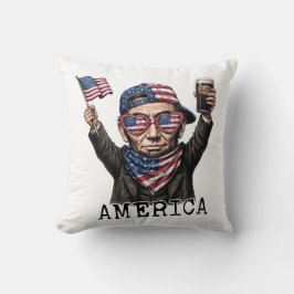 アメリカ独立250周年記念 1776 リンカーン エイブラハム クッション