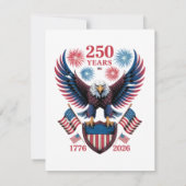 アメリカ独立250周年記念 1776 招待状 (裏面)