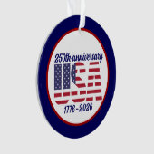 アメリカ独立250周年記念 1776–2026 オーナメント (正面)