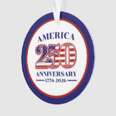 アメリカ独立250周年記念 | 1776–2026 オーナメント (正面)