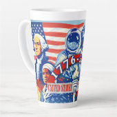 アメリカ独立250周年記念 1776-2026 カフェラテマグ (左アングル)