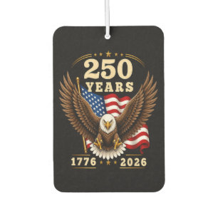 アメリカ独立250周年記念 1776-2026 カーエアーフレッシュナー