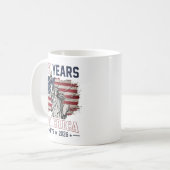 アメリカ独立250周年記念 1776-2026 コーヒーマグカップ (正面左)