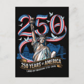 アメリカ独立250周年記念 1776 2026 シーズンポストカード (正面)