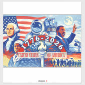 アメリカ独立250周年記念 1776-2026 シール (シート)