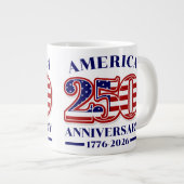 アメリカ独立250周年記念 1776–2026 ジャンボコーヒーマグカップ (正面右)
