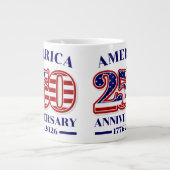 アメリカ独立250周年記念 1776–2026 ジャンボコーヒーマグカップ (正面)