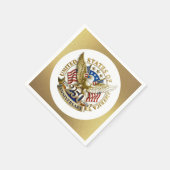アメリカ独立250周年記念 1776–2026 スタンダードカクテルナプキン (角)