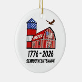 アメリカ独立250周年記念 1776–2026 セラミックオーナメント (右)