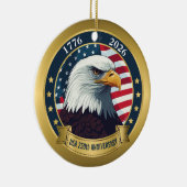 アメリカ独立250周年記念 1776–2026 セラミックオーナメント (右)