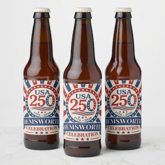 アメリカ独立250周年記念 1776-2026 ビールラベル (ボトル)