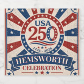 アメリカ独立250周年記念 1776-2026 ビールラベル (シングルラベル)