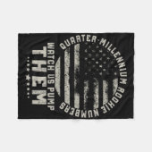 アメリカ独立250周年記念 1776-2026 フリースブランケット (正面(横))
