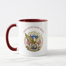 アメリカ独立250周年記念 1776–2026 マグカップ