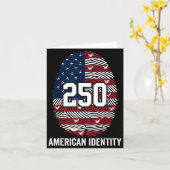 アメリカ独立250周年記念 1776-2026 愛国 アメリカ カード (黄色い花)