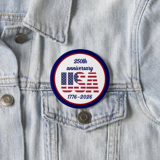アメリカ独立250周年記念 1776–2026 缶バッジ (インサイチュ)