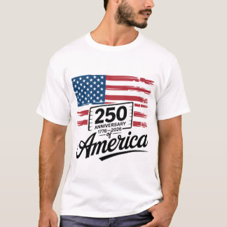 アメリカ独立250周年記念:1776 – 2026 Tシャツ