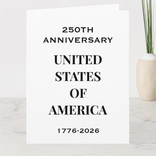 アメリカ独立250周年記念 1776–2026 USAプレミアムライター カード (正面)
