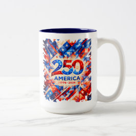 アメリカ独立250周年記念 1776–2026 USA 愛国 ツートーンマグカップ