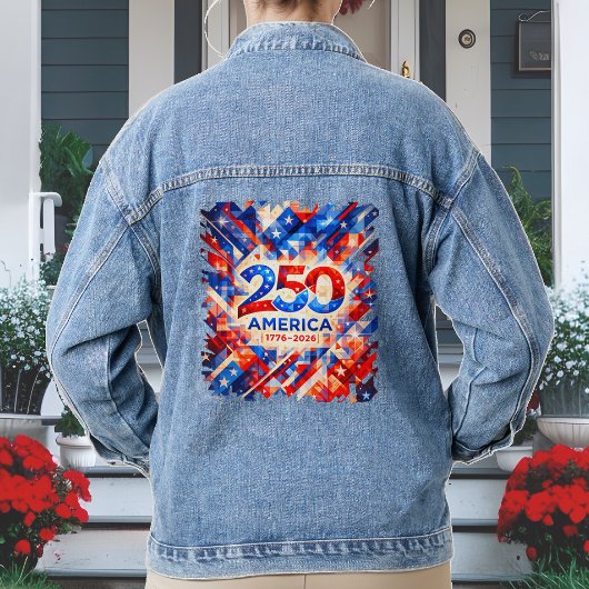 アメリカ独立250周年記念 1776–2026 USA 愛国  デニムジャケット