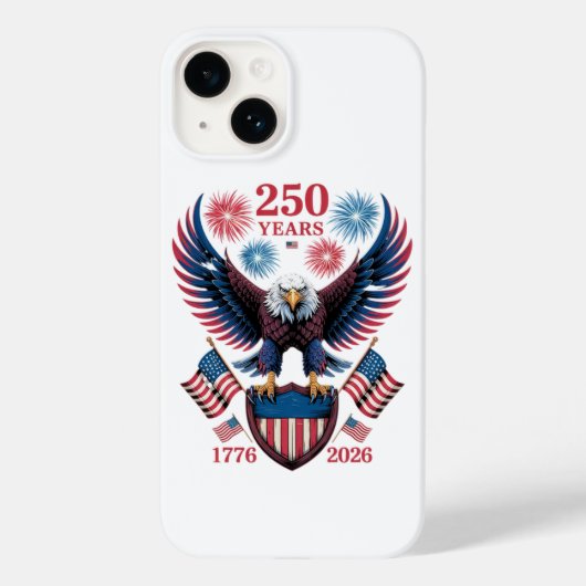 アメリカ独立250周年記念 1776 Case-Mate iPhoneケース (裏面)
